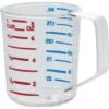 Rubbermaid 1 Cup Clear Polycarbonate Measuring Cup (12-Pack) -Rubbermaid 553825 V Lg
