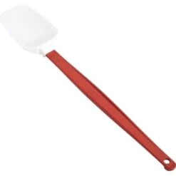 Rubbermaid 1968 Red High Temperature Spoon Scraper 16.5" (24-Pack)