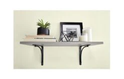 Rubbermaid 12-Inch X 36-Inch Gray Twill Laminated Wood Shelf