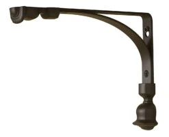 Rubbermaid 6-Inch X 8-Inch Satin Nickel Tulip Decorative Shelf Bracket