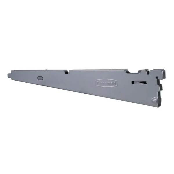Rubbermaid 16-Inch Satin Nickel FastTrack L-Bracket With Speed Clips 4 Rubbermaid 16-Inch Satin Nickel FastTrack L-Bracket With Speed Clips - Image 2