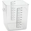 Rubbermaid 18 Qt Polycarbonate Square Food Storage Container W/ Liter (6-Pack) -Rubbermaid 745933 V Lg