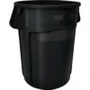 Rubbermaid Brute 55 Gallon Round Open-Top Trash Container Without Lid (3-Pack) (Black) -Rubbermaid 778319 V Lg