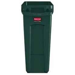 Rubbermaid Slim Jim 16 Gallon Rectangle Trash Can (4-Pack) (Green) -Rubbermaid 778454 w DetailedProductView1 Lg