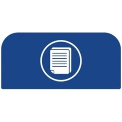 Rubbermaid 14 X 1.75 X 8.5 In 15 Gallon Trash Only Paper Sign (Blue)