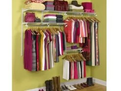 Rubbermaid 4-Foot To 8-Foot Titanium Configurations Custom Closet Kit