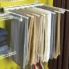 Rubbermaid Titanium Slide-Out Pants Rack -Rubbermaid FG3J0602TITNM