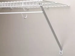 Rubbermaid 16-Inch White Direct Mount Support Brace For Shelving
