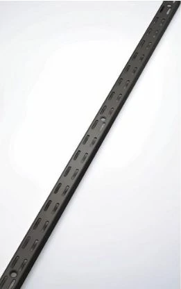 Rubbermaid 47-1/2-Inch Black Twin Track Upright Rail 3 Rubbermaid 47-1/2-Inch Black Twin Track Upright Rail