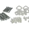 Rubbermaid Zinc Single Track Universal Hardware Pack 2 Rubbermaid Zinc Single Track Universal Hardware Pack -Rubbermaid FG4C7406ZINC