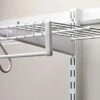 Rubbermaid 16-Inch Satin Nickel FastTrack L-Bracket With Speed Clips -Rubbermaid FG5E20FTSNCKL