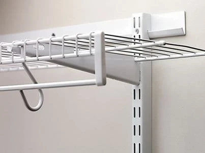 Rubbermaid 16-Inch Satin Nickel FastTrack L-Bracket With Speed Clips 3 Rubbermaid 16-Inch Satin Nickel FastTrack L-Bracket With Speed Clips