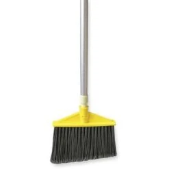 Rubbermaid 57" Angle Broom With Synthetic, Gray Bristles