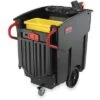 Rubbermaid Black, Janitor Cart, Overall Length 27-1/2", Overall Width 52-1/2", Overall Height 42-1/2" -Rubbermaid PI Asset 1173331