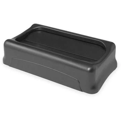 Rubbermaid Slim Jim Series Trash Can Top, Rectangular, Drop, 23 Gal., Black 3 Rubbermaid Slim Jim Series Trash Can Top, Rectangular, Drop, 23 Gal., Black