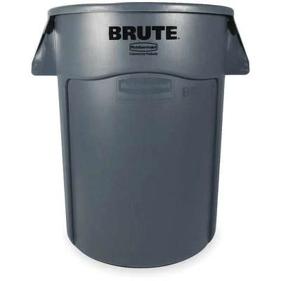Rubbermaid BRUTE 55 Gal. Round Open Top Utility Trash Can, 33"H, Gray 3 Rubbermaid BRUTE 55 Gal. Round Open Top Utility Trash Can, 33"H, Gray