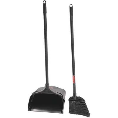 Rubbermaid 28" Lobby Broom And Dust Pan With Synthetic, Black Bristles 3 Rubbermaid 28" Lobby Broom And Dust Pan With Synthetic, Black Bristles