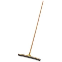 Rubbermaid 24"W Curved Rubber Floor Squeegee With Handle, Black