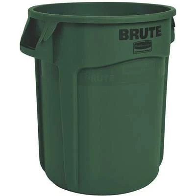 Rubbermaid BRUTE 55 Gal. Round Open Top Utility Trash Can, 33"H, Green 3 Rubbermaid BRUTE 55 Gal. Round Open Top Utility Trash Can, 33"H, Green