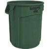 Rubbermaid Trash Can, 10 Gal, Stationary, Round, Plastic, Green 1 Rubbermaid Trash Can, 10 Gal, Stationary, Round, Plastic, Green -Rubbermaid PI Asset 1205627