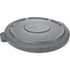 Rubbermaid BRUTE Series Trash Can Top, Round, Flat, 55 Gal., Gray -Rubbermaid PI Asset 1205629 1