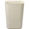 Rubbermaid 10 Gal. Rectangular Open Top Decorative Fire-Resistant Wastebasket, 20"H, Beige -Rubbermaid PI Asset 1208786
