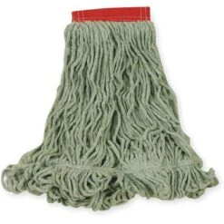 Rubbermaid Wet Mop: Synthetic, 22 Oz Dry Wt, 5 In Headband Size, Green