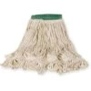 Rubbermaid Wet Mop: Cotton, 16 Oz. Dry Wt, 5 In Headband Size, White, Launderable -Rubbermaid PI Asset 1209000