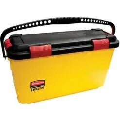 Rubbermaid 7 Gal. Yellow Polypropylene Disinfectant Mop Bucket With Lid, 1 EA