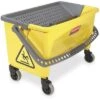 Rubbermaid Yellow And Black Polypropylene Mop Bucket And Wringer, 7 Gal. -Rubbermaid PI Asset 1209314