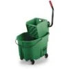 Rubbermaid Green Polypropylene Mop Bucket And Wringer, 8-3/4 Gal. -Rubbermaid PI Asset 1209317