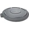 Rubbermaid BRUTE Series Trash Can Top, Round, Flat, 20 Gal., Gray -Rubbermaid PI Asset 1210600