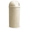 Rubbermaid Marshal 25 Gal. Round Dome Top Utility Trash Can, 42"H, Beige -Rubbermaid PI Asset 1210633
