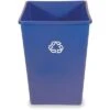 Rubbermaid 35 Gal. Blue Stationary Recycling Container, Open Top -Rubbermaid PI Asset 1213002