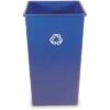 Rubbermaid 50 Gal. Blue Stationary Recycling Container, Open Top -Rubbermaid PI Asset 1213003