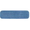 Rubbermaid Microfiber Quick Change 5" X 18" Wet Mop Head, Blue -Rubbermaid PI Asset 1216395