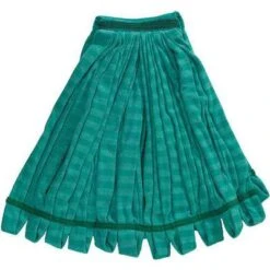 Rubbermaid Wet Mop: Microfiber, 28 Oz. Dry Wt, 5 In Headband Size, Green