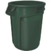Rubbermaid BRUTE 20 Gal. Round Open Top Utility Trash Can, 23"H, Green 2 Rubbermaid BRUTE 20 Gal. Round Open Top Utility Trash Can, 23"H, Green -Rubbermaid PI Asset 1219152