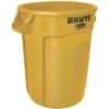 Rubbermaid BRUTE 32 Gal. Round Open Top Utility Trash Can, 27-3/4"H, Yellow -Rubbermaid PI Asset 1219157