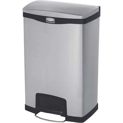 Rubbermaid Slim Jim 13 Gal. Rectangular Flat Top Utility Trash Can, 28-21/32"H, Black 3 Rubbermaid Slim Jim 13 Gal. Rectangular Flat Top Utility Trash Can, 28-21/32"H, Black