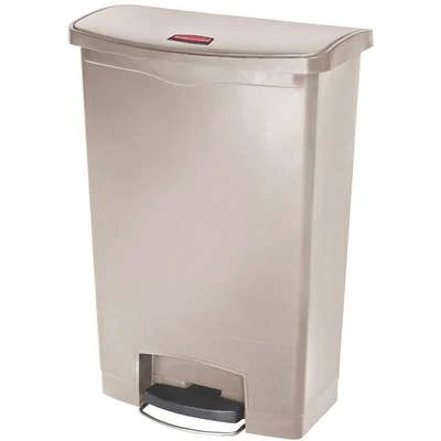 Rubbermaid Slim Jim 24 Gal. Rectangular Flat Top Utility Trash Can, 32-1/2"H, Beige 3 Rubbermaid Slim Jim 24 Gal. Rectangular Flat Top Utility Trash Can, 32-1/2"H, Beige