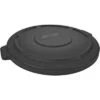 Rubbermaid BRUTE Series Trash Can Top, Round, Flat, 32 Gal., Black -Rubbermaid PI Asset 1223880