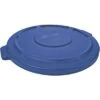 Rubbermaid BRUTE Round Flat Top Trash Can Top For 20 Gal., Blue -Rubbermaid PI Asset 1223882 1