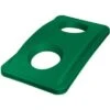Rubbermaid Slim Jim Series Bottle And Can Recycling Top, Rectangular, Dome, 23 Gal., Green 1 Rubbermaid Slim Jim Series Bottle And Can Recycling Top, Rectangular, Dome, 23 Gal., Green -Rubbermaid PI Asset 1225671