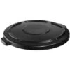 Rubbermaid BRUTE Series Trash Can Top, Round, Flat, 44 Gal., Black -Rubbermaid PI Asset 1225672