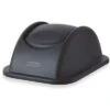Rubbermaid Untouchable Rectangular Dome Top Trash Can Top For 10-1/2 Gal., Black -Rubbermaid PI Asset 1227593