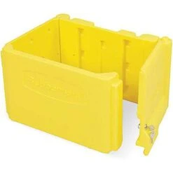 Rubbermaid Locking Compartment: Yellow, Plastic, For Use With Mfr. No. 6173