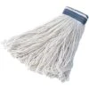 Rubbermaid Wet Mop: Rayon, 20 Oz Dry Wt, 1 In Headband Size, White, 12 PK -Rubbermaid PI Asset 1240137