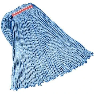 Rubbermaid Wet Mop: Synthetic, 18 Oz. Dry Wt, 1 In Headband Size, Blue, 12 PK 3 Rubbermaid Wet Mop: Synthetic, 18 Oz. Dry Wt, 1 In Headband Size, Blue, 12 PK