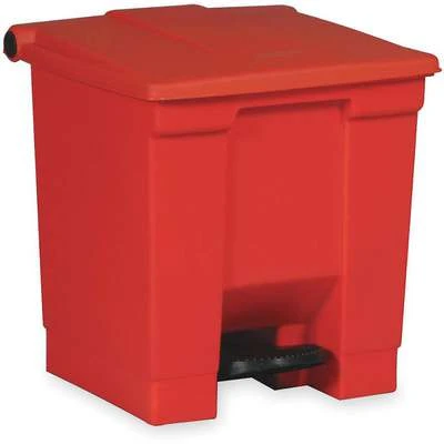 Rubbermaid 12 Gal. Rectangular Flat Top Utility Trash Can, 23-5/8"H, Red 3 Rubbermaid 12 Gal. Rectangular Flat Top Utility Trash Can, 23-5/8"H, Red